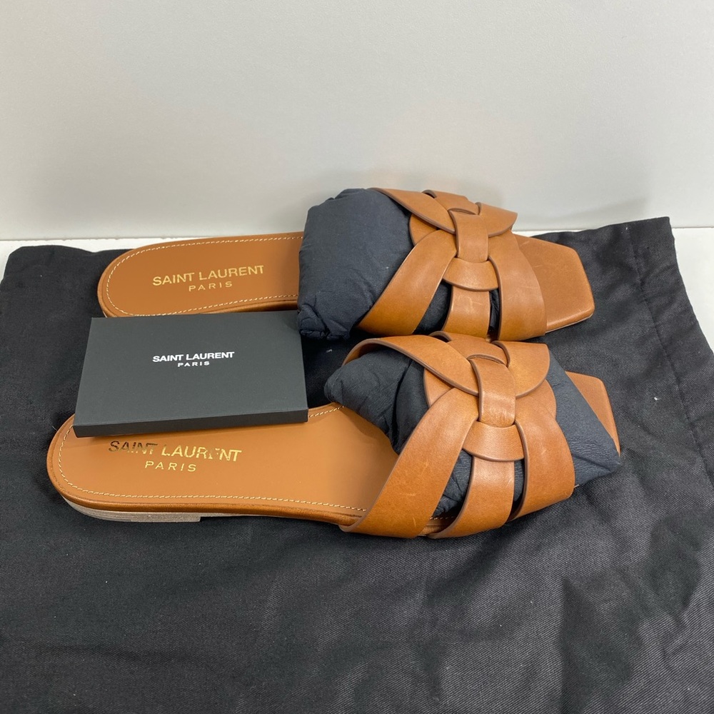 100% Authentic Ysl Slides Authenticated W/Certifi… - image 2